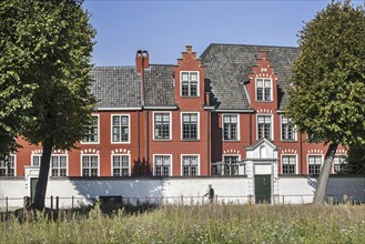 The small beguinage O. L. V. Ter Hooyen, Our Lady of Hooie, Our-Lady Ter Hooyen in Ghent, Belgium,