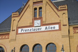 S-Bahn station, Prenzlauer Allee, Prenzlauer Berg, Pankow, Berlin, Germany, Europe