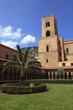 City of Monreale, the cloister of the Cathedral of Santa Maria Nuova, Unesco World Heritage Site,