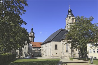 Bertholdsburg Castle in Schleusingen, Hildburghausen County, Thuringia, Germany, Europe