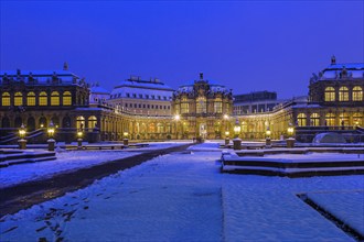 Dresden Zwinger in Winter