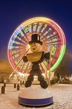 Christmas market on the main street, from the main railway station, via Prager Straße, the