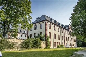 Castle, District Office Saalfeld-Rudolstadt, Saalfeld, Thuringia, Germany, Europe