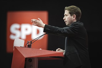 Kevin Kuehnert, SPD-Generalsekretaer, aufgenommen im Rahmen des Bundesparteitages der