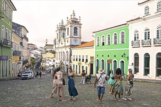 Largo de Pelourinho in the historic old town, Salvador, State of Bahia, Brazil, South America