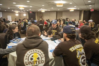 Chicago, Illinois, United Parcel Service workers meet at the annual convention of Teamsters for a