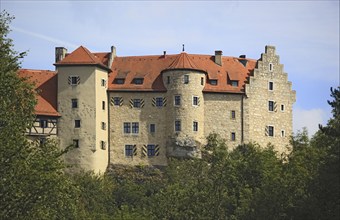 Rabenstein Castle, former High Medieval Spornburg, Ahorntal municipality, Franconian Switzerland,