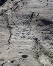 3000 year old rock carvings from Luine, Darfo Boario Terme, Province of Brescia, Italy, Europe