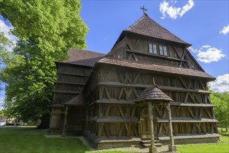 Protestant wooden church (Unesco World Heritage Site), Hronsek, Banskobystrický kraj, Slovakia,