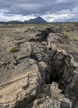 Crevice, volcanic landscape, Grjótagjá, Myvatn, Iceland, Europe