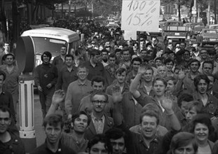 The spontaneous strikes, here at Opel in Bochum on 15.9.1969, went down in history as the September