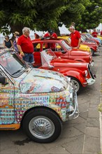 Classic car, classic car meeting, Fiat, Cinquecento, Alghero, Sardinia, Italy, Europe