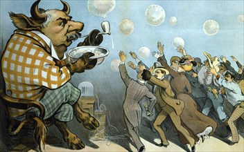 Wall Street bubbles:, Always the same. J. Pierpont Morgan (1837-1913), American financier who, as a