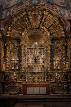 Interior view, altar with patron saint Anthony and baby Jesus, Igreja de Santo António church,