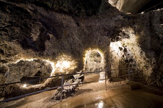 The Marienglashöhle is a show cave in the Thuringian Forest. For the most part, it is not a natural