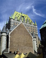 Chateau Frontenac in summer, Old Quebec City, Quebec, Canada, North America