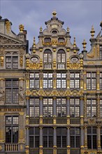 Baroque façade of the guild house Le Sac, guild of carpenters, joiners and coopers, Grand-Place,