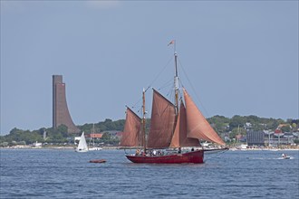 Sailing ship, sailing boats, Platessa, naval memorial, Laboe, Kieler Woche, Kiel Fjord, Kiel,