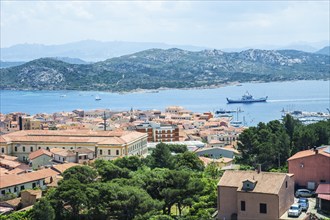 Town of Maddalena and the Archipelago La Maddalena, Sardinia, Italy, Mediterranean, South Europe,