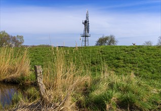 Wind turbine at Lobbe wind farm, Rügen, Mecklenburg-Western Pomerania, Germany, Europe