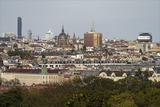 View from the Gloriette over the rooftops of Vienna, Austria, Europe