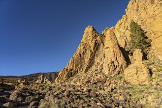 Roques de Garcia rock formation in Teide National Park, Tenerife, Canary Islands, Spain, Europe