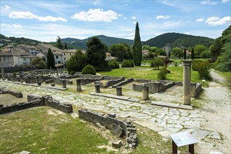 Vaison-la-Romaine. Archaeological site of La Villasse. Vaucluse. Provence-Alpes-Côte d'Azur. France