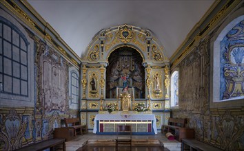 Choir, altar, parish church Igreja Matriz de Alvor, renovated in 2024, azulejos, tiles, tile