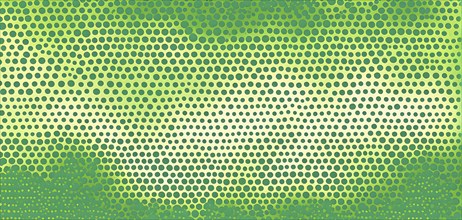 Green halftone pop art background. retro vector illustration, AI generated