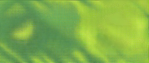 Green halftone pop art background. retro vector illustration, AI generated