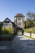 Lower Tor tor, the historic town gate of Aach in Hegau, district of Constance, Baden-Württemberg,