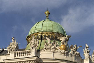 Dome of St Michael's Wing of the Hofburg Imperial Palace Palace in Vienna, Austria, Europe