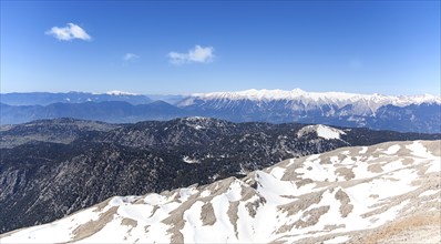 View from Tahtali over the Taurus Mountains, Turkey, Asia