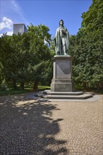 Schiller monument in the Taunusanlagen in the city centre of Frankfurt am Main, district-free city,