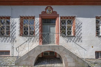 Entrance portal of the former chancellery and banqueting hall wing of the ducal residence, then