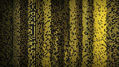 Abstract animation of binary code cascading down like digital rain, representing data insights in