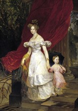 Grand Duchess Elena Pavlovna with her daughter Maria, 1830, oil on canvas. Karl Brüllow