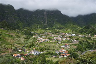 Sao Vicente village in green valley on Madeira island, Portugal, Europe