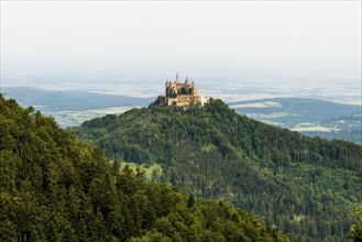 Hohenzollern Castle, Hechingen, Swabian Alb, Baden-Württemberg, Germany, Europe