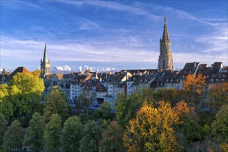 Bern's Old Town with Bern Minster and St Peter and Paul Church, UNESCO World Heritage Site,