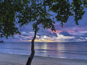 Dawn over the sea, Pulisan beach, North Sulawesi, Indonesia, Asia