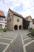 Historic Romanesque House or Stone House, Seligenstadt, Main, Hesse, Germany, Europe