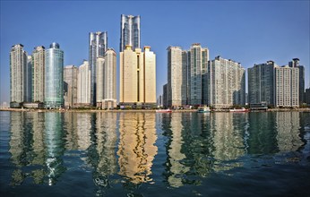 BUSAN, SOUTH KOREA, APRIL 13, 2017: Marine city expensive and prestigious residential area