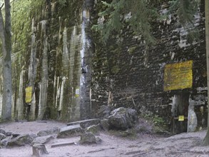 Adolf Hitler's bunker in the ruins of the Wolf's Lair (also Wolfschanze or Görlitz), the military