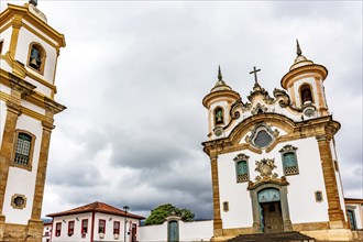 Baroque churches in the city of Mariana in Minas Gerais, Brazil, South America