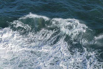 Sea spray, sea, North Sea, near Dover, Kent, England, Great Britain