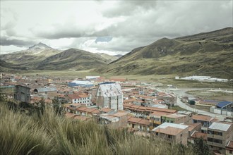 View of Morococha Nueva, miners' town, built by the Chinalco Group in 2012, Morococha Nueva,