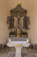 Altar of the Catholic Parish of St. Michael, 1840, Westheim-Knetzgau Lower Franconia, Bavaria,