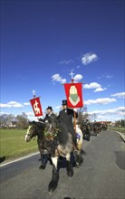 Every year at Easter there are about 5 processions in Lusatia, each with about 200 riders. The