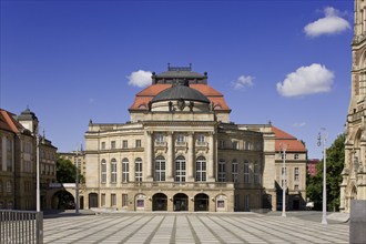 DEU Saxony Chemnitz The theatre square in Chemnitz is located on the Straße der Nationen near the